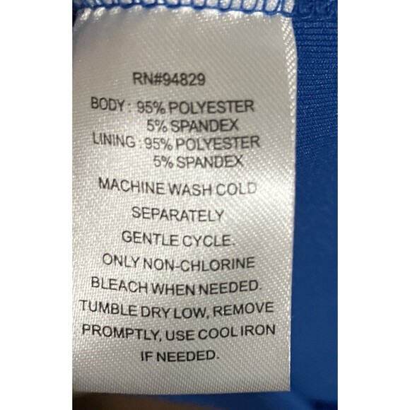 Derek Heart Women's Stretch Dress With Gold Rings on Top Size S SMALL Color Blue - Picture 7 of 8